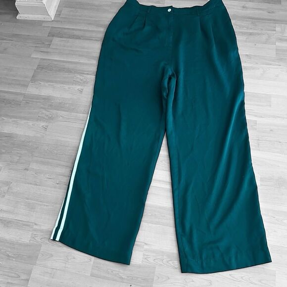 Donni Hunter Green Stripe Pants Size XXL - Picture 2 of 4